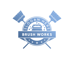 Brush - Broom Brush Cleaning logo design
