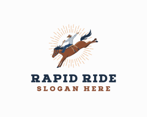 Cowboy Rodeo Competition logo design