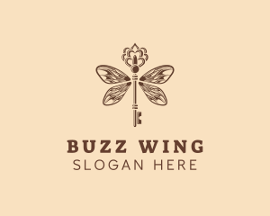 Luxury Wing Key logo design