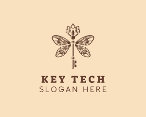 Luxury Wing Key logo design