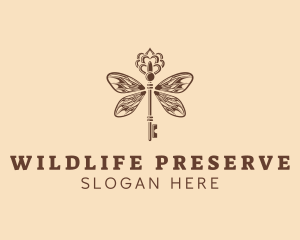 Taxidermy - Luxury Wing Key logo design