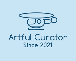 Blue Helicopter Tour logo design