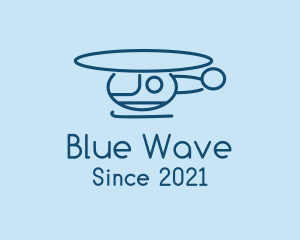 Blue - Blue Helicopter Tour logo design