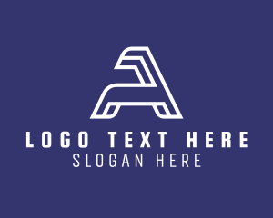 Tech - Minimalist Professional Letter A logo design