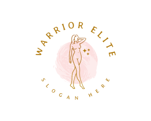 Sparkling - Sensual Woman Body logo design