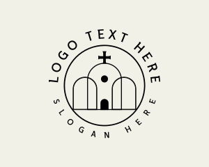Religion - Catholic Chapel Cross logo design