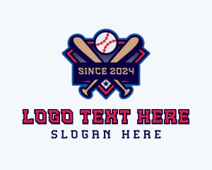 League - Championship Baseball League logo design