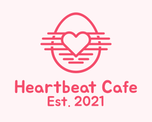 Heart - Pink Heart Egg logo design