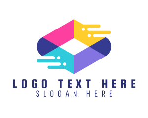 Telecommunication - Multicolor Printing Technology logo design