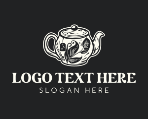 Home Decor - Organic Teapot Tea logo design