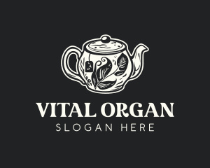 Organic Teapot Tea logo design