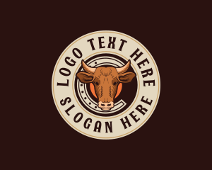 Badge - Rodeo Bull Horn logo design