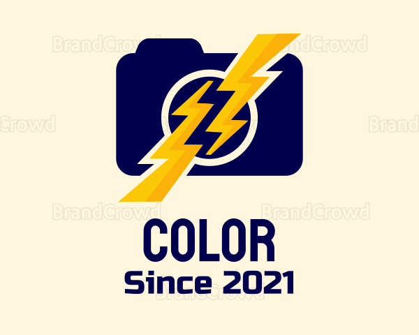 Lightning Bolt Camera Logo