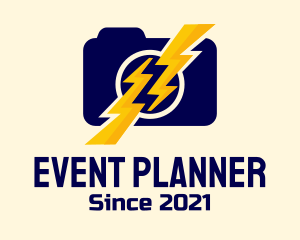 Repair - Lightning Bolt Camera logo design