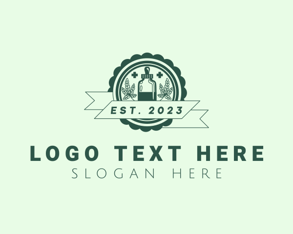 Medicine - Cannabis Herb Medicine logo design
