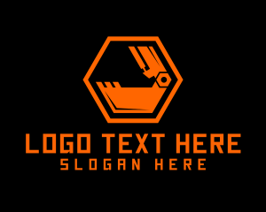 Digger - Machinery Excavator Machine logo design