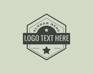 Armed Forces - Hexagon Star Business logo design