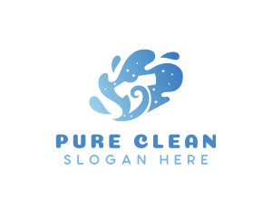 Detergent - Water Shirt Laundry logo design