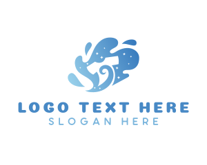 Detergent - Water Shirt Laundry logo design