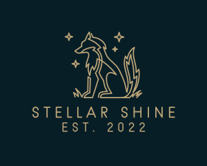 Stars - Luxe Stars Wolf logo design