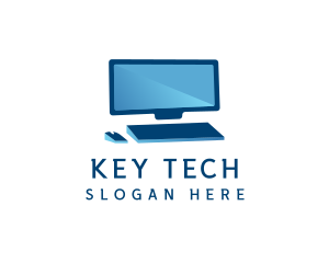 Keyboard - Computer Monitor Keyboard Mouse logo design