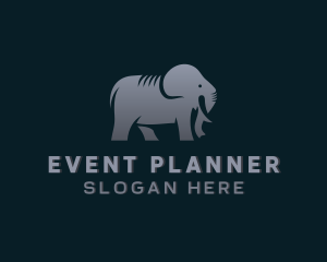 Wild Zoo Elephant  Logo