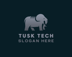 Tusk - Wild Zoo Elephant logo design