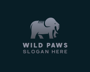 Mammal - Wild Zoo Elephant logo design