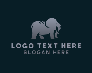 Savannah - Wild Zoo Elephant logo design