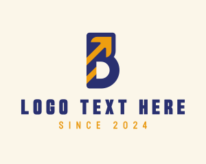Left - Arrow Marketing Letter B logo design