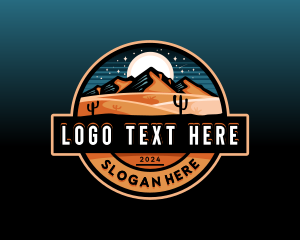 Exploration - Night Adventure Desert Outdoor logo design