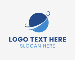 Strategist - Modern Planet Orbit logo design