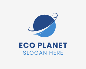 Modern Planet Orbit logo design