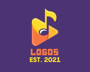Mobile Application - Music Media Player logo design