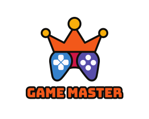 Nintendo - Colorful Crown Gaming logo design