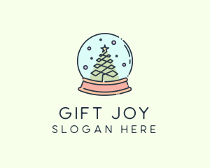 Christmas Snow Globe logo design