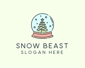 Christmas Snow Globe logo design