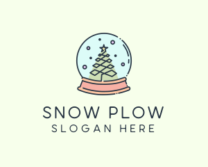 Christmas Snow Globe logo design