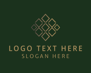Interior Deign - Golden Luxury Diamonds logo design