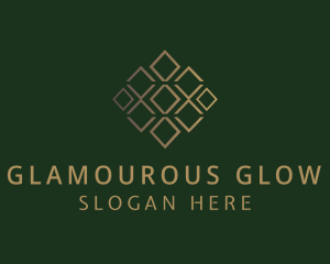 Glamourous - Golden Luxury Diamonds logo design
