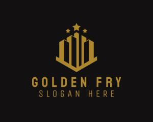 Golden Building Property logo design