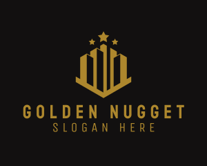 Golden Building Property logo design