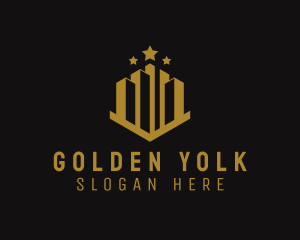 Golden Building Property logo design