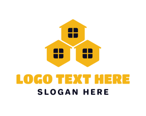 Bee - Hive House Village logo design