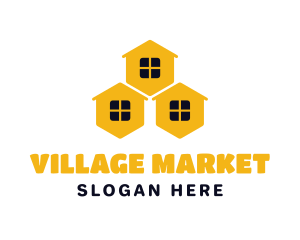 Village - Hive House Village logo design