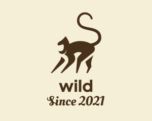 Brown Wild Monkey logo design