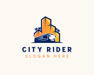 Bus - City Bus Transportation logo design