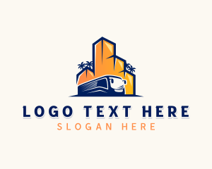 Logistic - City Bus Transportation logo design