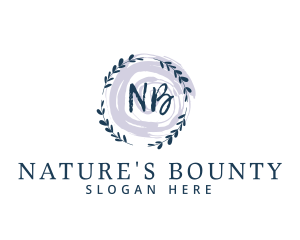 Natural Leaf Swirl logo design