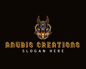 Egyptian Pharaoh Anubis logo design